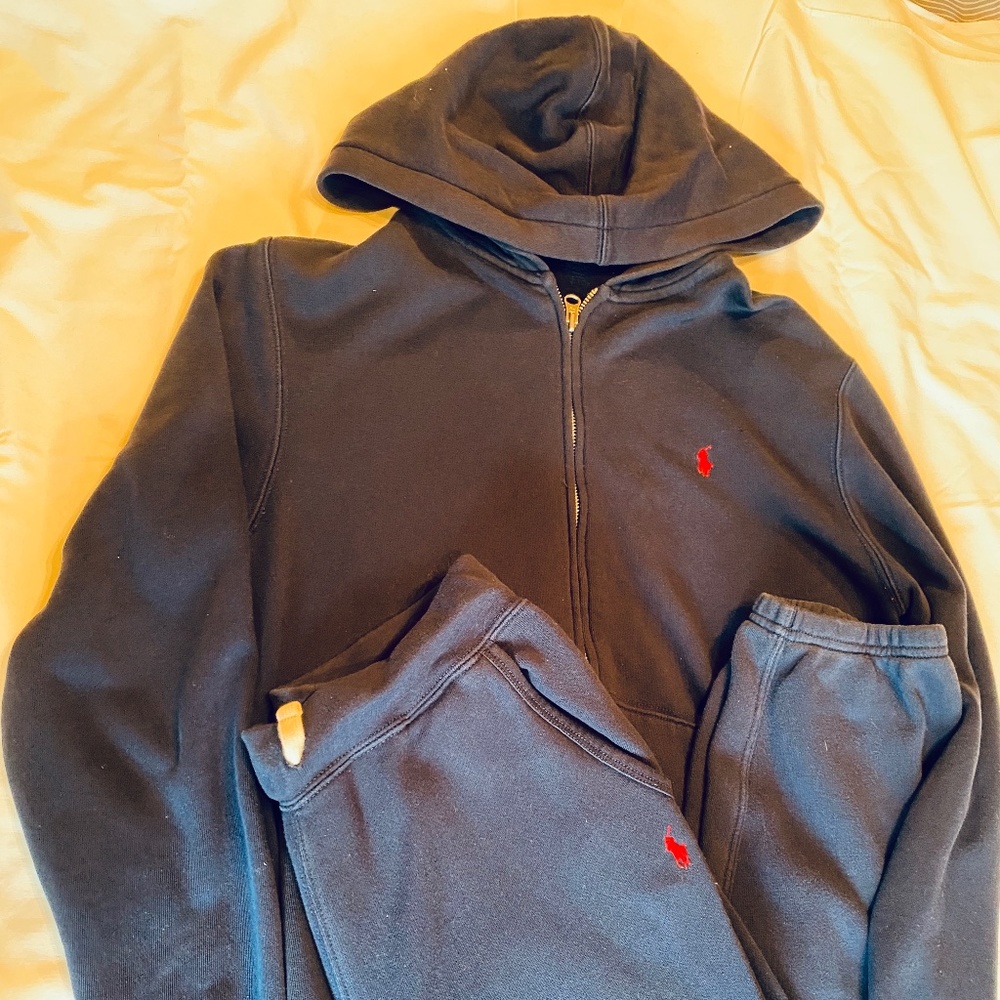 Polo hoodie and sweatpants